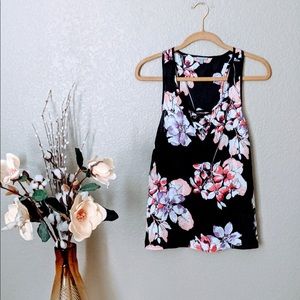 •CHARLOTTE RUSSE• floral caged tank top
